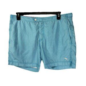 Ted Baker ‘The World's Your Lobster’ Swim Trunks Mens 5 Blue Lined Shorts 38x6